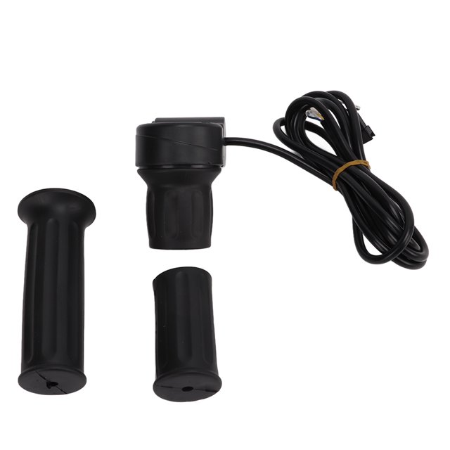 Electric Bicycle Half Turn Throttle Grip, Electric Bicycle Split Handle DC 0.8V-4.2V Universal Plastic With Key For Electric Scooter For Electric Vehicles