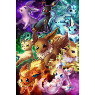 5D DIY diamond embroidery pokemon diamond painting Cross Stitch full square  Rhinestone mosaic home decoration