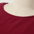 thumbnail image 5 of Women's Stylish Flowy Top Solid Color T Shirt Women Shirt Workout Athletic Tops for Women Loose Fit Stretchy Shirts for Women T Shirt for Women Summer Set Shirt for Women Neck Tops for Women Women, 5 of 7