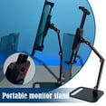 thumbnail image 2 of Portable 18.5-Inch Monitor Vesa Stand with 360-Degree Swivel, Adjustable and Foldable ABS Bracket for Desktop Use, 2 of 9