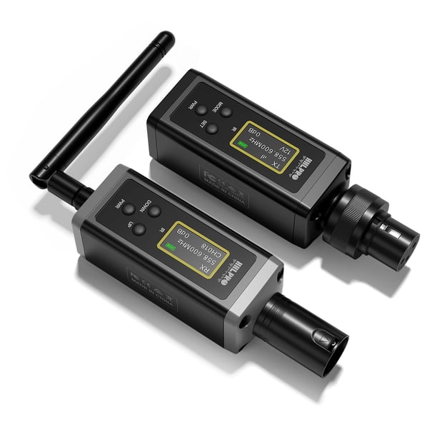 Transmisor y receptor XLR inalámbrico HHLPRO F20P de 60 m de alcance