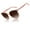 Pink Frame|Brown Lens, variant on Sunier Square Sunglasses for Women Retro Polygon Metal Polarzied Shades UV Protection