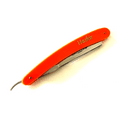 thumbnail image 4 of Men’s Solid Barber Straight Razor Shaving Tool Hair Removal Hashir Brand Orange Handle, 4 of 5