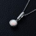thumbnail image 6 of K-KED Round/Oval/Pear/Marqusie Cut Opal Pendant Necklace Women 925 Sterling Silver, 6 of 9