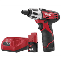 Milwaukee Tool M12 CORDLESS 1/4" HEX SCREWDRIVER (2) BATT KIT
