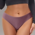 thumbnail image 5 of Levmjia Womens Low Rise Seamless Underpants Threaded Sports Panties Soft Breathable Briefs Comfort Solid Colors For Everyday, 5 of 9