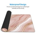 thumbnail image 4 of Balery Rose Gold Glitter Splatter Mouse Pad ,15.8x29.5 In Large Gaming Mouse Pad Desk Mat Long Non-Slip Rubber Stitched Edges,Waterproof Mousepad Desk Mat For Gamer Office Home, 4 of 9