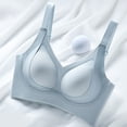 thumbnail image 4 of Everyday Bras for Women Athletic Bra for Women Work Out Bras Pack of Bras for Women Athletic Sports Bras Wireless Bras for Women Womens Bras Push up No Underwire Sports Bra with Support The Blue 2XL, 4 of 9