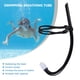 thumbnail image 5 of Tubo de buceo con tubo respirador tubo respirador con cabeza frontal de silicona cómodo para adultos y jóvenes, 5 of 7