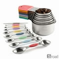 thumbnail image 7 of 16-Piece Magnetic Measuring Cups And Spoons Set, Stainless Steel Stackable Design With Leveler For Dry & Liquid Ingredients, Baking & Cooking Essentials​,Black, 7 of 7