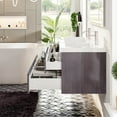 thumbnail image 6 of Eviva Surf 57" Grey Oak Modern Bathroom Vanity Set with Integrated White Acrylic Double Sink, 6 of 7