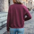 thumbnail image 6 of Falkdiz Womens Long Sleeve Shirts Loose Plain Zip Up Pockets Outdoor Gifts Crew Neck Travel Coat for Women Winter, 6 of 6