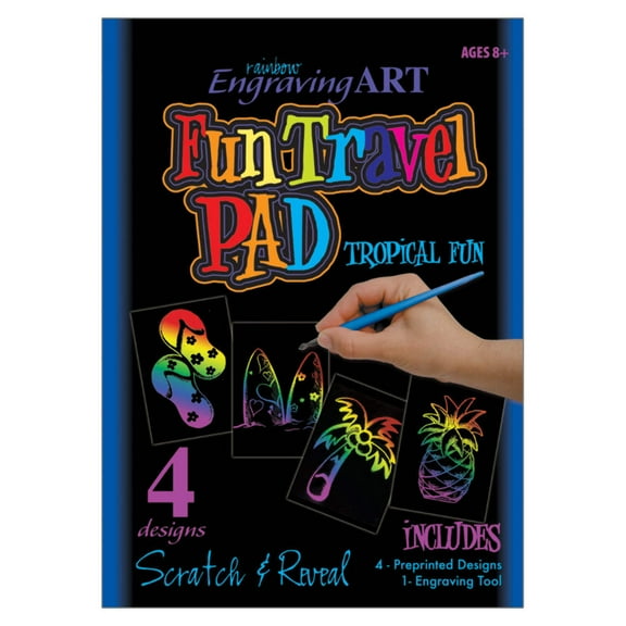 Royal & Langnickel Engraving Art™ Tropical Fun Fun Travel Pad