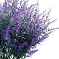 thumbnail image 3 of 10 paquetes de flores artificiales para exteriores, plantas de lavanda falsas para interiores, ramos de imitación de plástico para exteriores, hogar, jardín, porche (morado), 3 of 3