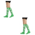 thumbnail image 4 of Minnieouse 1 par de calcetines a rayas hasta la rodilla, medias elásticas, estrella de cinco puntas estrella de cinco puntas 2piezas Minnieouse CBP288944, 4 of 6