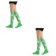 thumbnail image 3 of Qarigey 1 par de calcetines a rayas hasta la rodilla de arcoíris, elasticidad, transpirabilidad, apariencia de moda cómoda, calcetín antideslizante, Type6 NO6 Qarigey CBP288944, 3 of 6