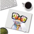 thumbnail image 4 of Oil Painting Design of Frog Mouse Pad, Gaming Mouse Mat Square Waterproof Mouse Pad Non-Slip Rubber Base MousePads for Office Home Laptop Travel, 9.5"x7.9"x0.12" Inch, 4 of 6