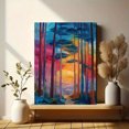 thumbnail image 6 of Colorful Forest Landscape Canvas Wall Art, Vivid Woodland Print for Living Room, Bedroom, Dining Room, Office and Home Decor, 6 of 8