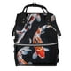 thumbnail image 1 of Easygdp Tricolor Koi Fish Trio para Bolsa de Bebé de Gran Capacidad con Múltiples Bolsillos, Bolsa de Pañales para Padres, Bolsa de Viaje Organizada y Elegante, 1 of 6