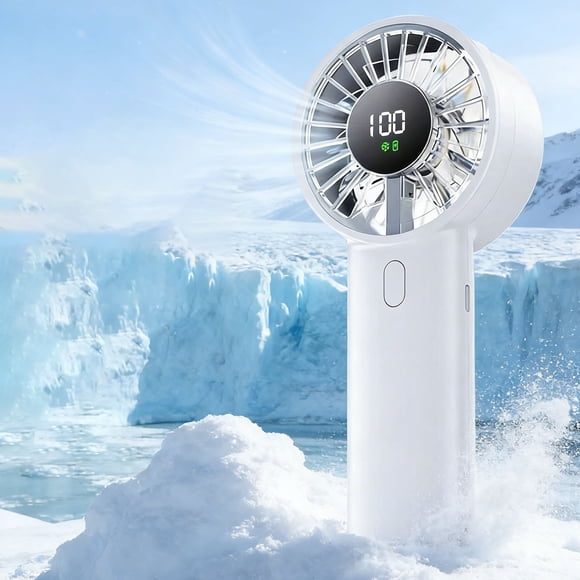 KTTECTOA Portable Handheld Fan Rechargeable Mini Fan with LED Display 3 Speed USB Fan for Travel Office Outdoor Clearance Home Essentials Canada Days House Decor House Decor