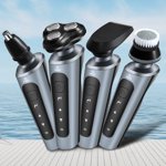 Electric Shaver for Men, Nano-trimming Technology for Precise Shaves, Waterproof Design for Wet or Dry Use, Quick 8-hour Charging for Long-lasting Performance