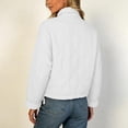 thumbnail image 6 of Quilted Puffer Jacket for Women Ribbed Collar Long Sleeve Zip Front Casual Everyday Jacket, 6 of 8