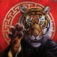 thumbnail image 3 of Gango Home Decor Vertical Keeper of Time & Legend of Tiger Claw by Lucia Heffernan (Ready to Hang); Two 12x12in Black Framed Prints, 3 of 5