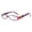 Pink, variant on Women's Small Rectangle Reading Glasses 3.00, Multicolored stripes Men's Classic Presbyopic Glasses, HD Plastic Spring Hinge Readers +3.00