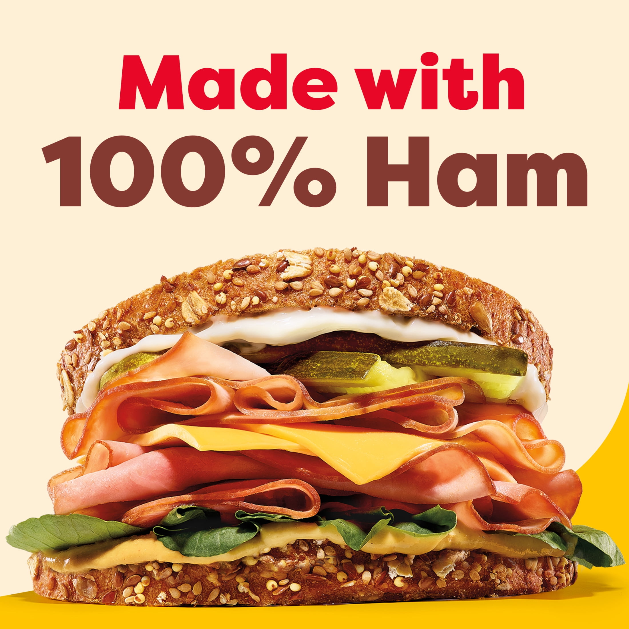 Oscar Mayer Deli Fresh Sliced Deli Meat, for Sandwiches and Easy Lunches, Smoked Ham, No Artificial Preservatives, No Added Nitrates or Nitrites, 9 oz
