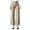 Khaki, variant on Womens High Waisted Wide Leg Dress Pants Button Cross V Waist Palazzo Trousers Casual Vacation Office Work Pants with Pockets Black