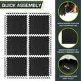 thumbnail image 4 of ProsourceFit Puzzle Exercise Mat, 1/2" Thick EVA Foam Interlocking Tiles, 4 of 8