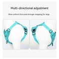 thumbnail image 4 of Yidarton New Dog Leash Vest Chest Strap Reflective Breathable Walking Cat Rope Dog Rope Spot Lake Blue M, 4 of 12