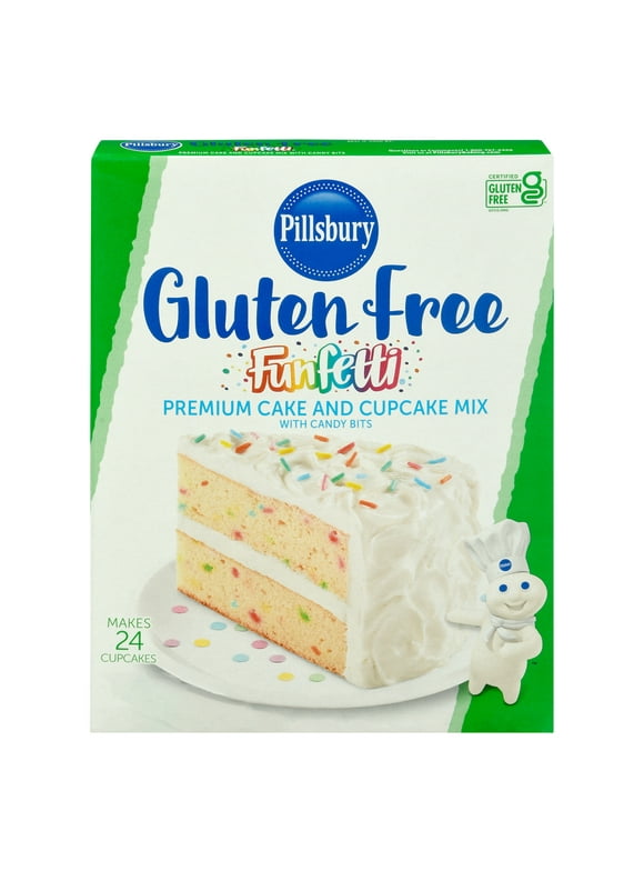 Pillsbury Gluten Free Funfetti Cake Mix with Candy Bits, 17 Oz Box