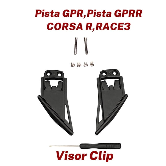 PISTA Visor Clip for AGV Pista GPR, Pista GPRR, CORSA R, RACE3 Lock System Helmet Accessories