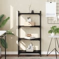thumbnail image 1 of vidaXL Bookcase 4-Tier Black 60x30x120 cm Engineered Wood, 1 of 5