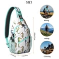 thumbnail image 3 of Beach and Coral Pattern Lightweight Travel Sling Backpack Durable Multipurpose Crossbody Bag with Tropical Fish and Marine Life Design for Hiking and Outdoor Use, 3 of 6