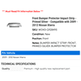 thumbnail image 2 of Front Bumper Protector Impact Strip - Primed Silver - Compatible with 2009 - 2012 Nissan Xterra 2010 2011, 2 of 2