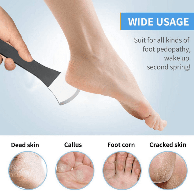 Pedicure Knife Foot Sharpeners - Stainless Steel Pedicure File - Pedicure  Hard Skin Remover - Feet Scraper For Both Dry And Wet Feet - Temu