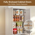 thumbnail image 3 of Memoryfoamlux Kitchen Pantry Storage Cabinet,71"Pantry With Adjustable Shelves, Fully Enclosed with 6 shelves for Kitchen, Dining Room, 3 of 7