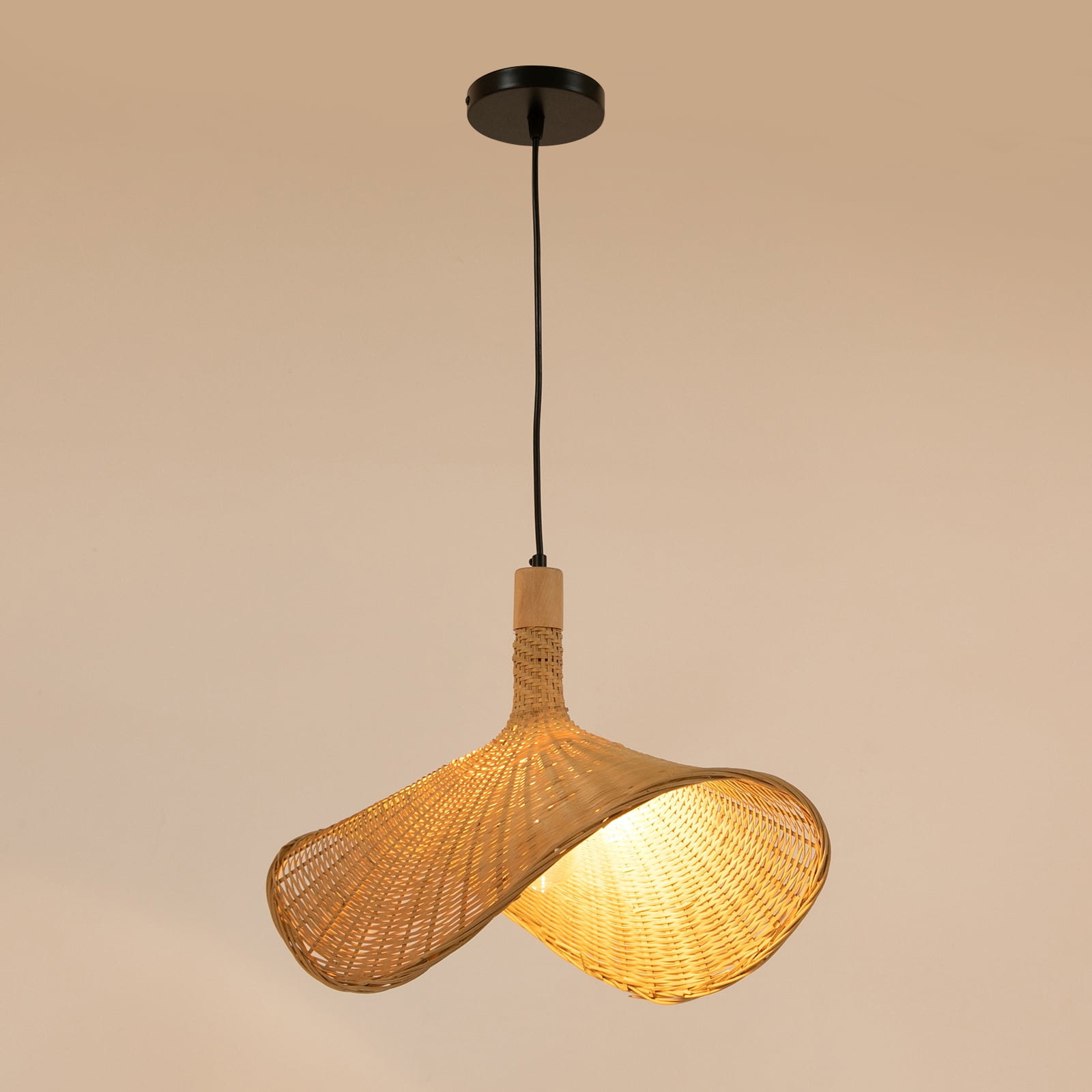 Pendant Light, Woven Hanging Light Fixtures, Ceiling Lamp for Dining Room Kitchen Entryway for the Dining Room, Kitchen Island, Living Room, Bedroom (Not Included Bulb)