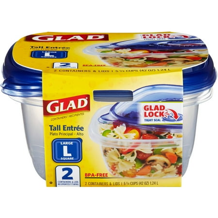 lids containers glad walmart entree count tall