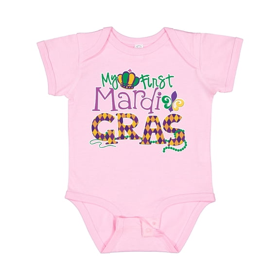Inktastic My First Mardi Gras Boys or Girls Baby Bodysuit