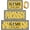 Yellow, variant on Sets of 3 Christmas Bee Kitchen Rugs and Mats Set Honey Bee Kitchen Rugs Non Slip Yellow Washable Door Mats for Floor Home Bathroom Cabin Farmhouse Christmas Xmas Decor, 3 Sizes