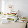 thumbnail image 4 of Erosebridal Literie Botanique à Champignons Format Grand, Ensemble de Lit Vert Gazon Format Grand, Microfibre 7 Pcs, 4 of 5