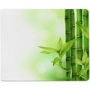 Yeuss Bamboos Rectangular Non-Slip Mousepad,Bamboo Stem Natural Ecological Sunshine Soft Spring Scenic Spot Spa Healthy