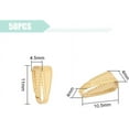 thumbnail image 3 of 50Pcs 11mm Snap on Bail 304 Stainless Steel Pinch Clip Clasp Golden Pinch Bails for Pendants Hook Pinch Clip Bail Dangle Pendant Charm Connectors for DIY Jewelry Making, 3 of 9