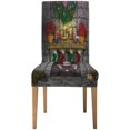 thumbnail image 2 of Funda Protectora ABPHQTO para silla de comedor con Dibujos animados de Papa Noel Juego de 4, 2 of 4