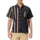 thumbnail image 1 of CAMISAS DE HOMBRE CORTAS DE VERANO DE ALGODÓN PATCHWORK CON BOTONES M NEGRO BEIGE, 1 of 6