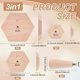 thumbnail image 2 of Juego de 3 herramientas de madera para cerámica, de 4", 6" y 8" con mango, ideales para hacer platos y cuencos de cerámica (DIY), 0,9" de grosor., 2 of 6