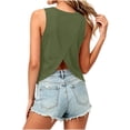 thumbnail image 5 of Sleeveless Tops for Women, Open Back Criss Cross Fashion Tank Tops, Trendy Workout Casual Outdoor Undershirts, 5 of 6